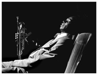 miles davis backstage at just jazz concert los angeles 1950b