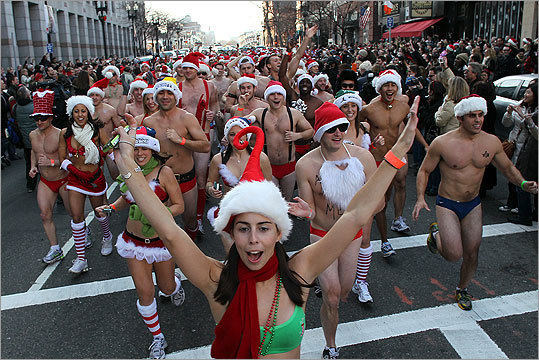 Santa Speedo Run