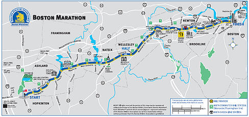 marathon monday route