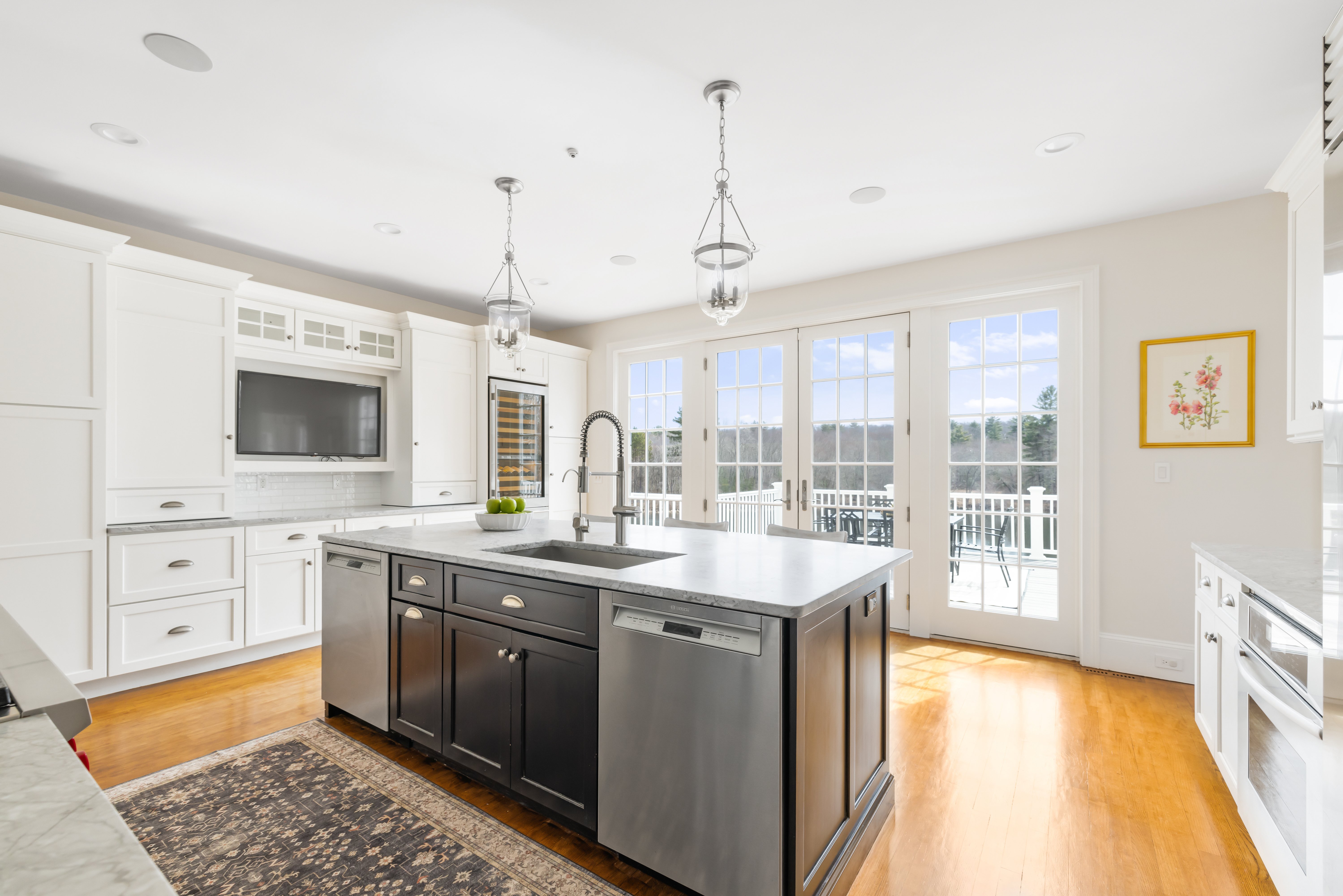 Kitchen view to deck