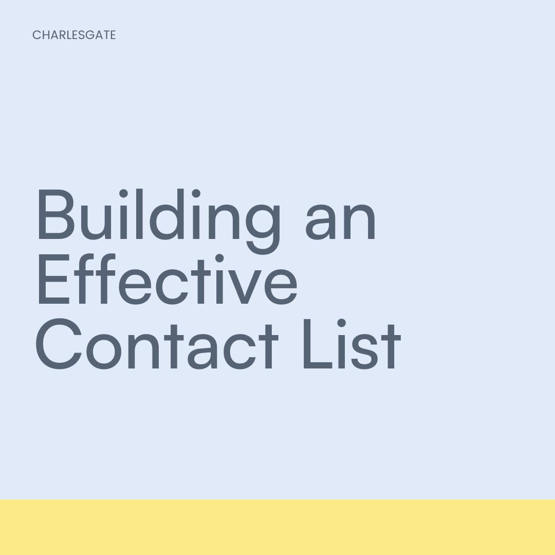 Everything you need to know about creating an effective list of contacts