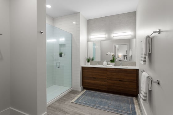 BRIX Salem Condos new model unit bathroom