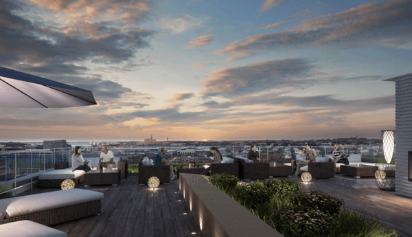 14 west condos lobby