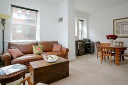 Back Bay Condo Auction - 416 Marlborough St Unit 202, living room