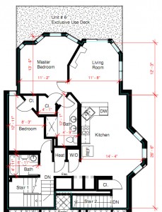 909 Beacon Street Condo Sample Floorplan