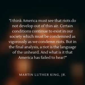 Martin Luther King Jr. on racial injustice