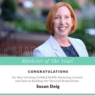 Susan Doig - marketer of the year at Charlesgate