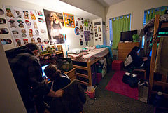  off campus apartment in Boston vs on campus dorm room