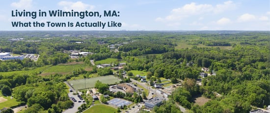 Aerial photo of Wilmington, MA