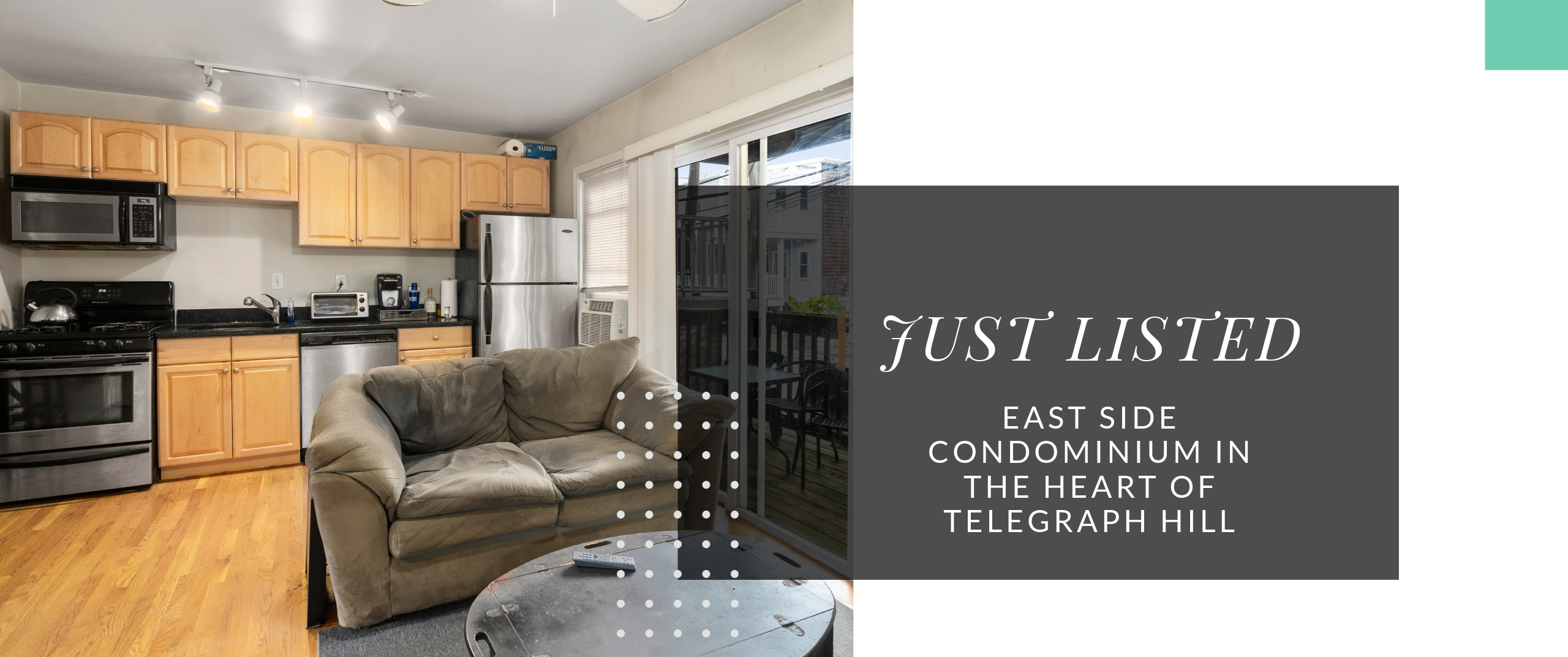 [Just Listed] East side condominium in the heart of Telegraph Hill