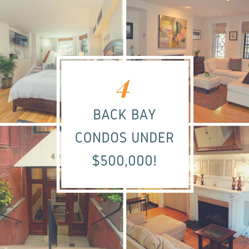 [On the Market] 4 Back Bay Condos Under $500,000!