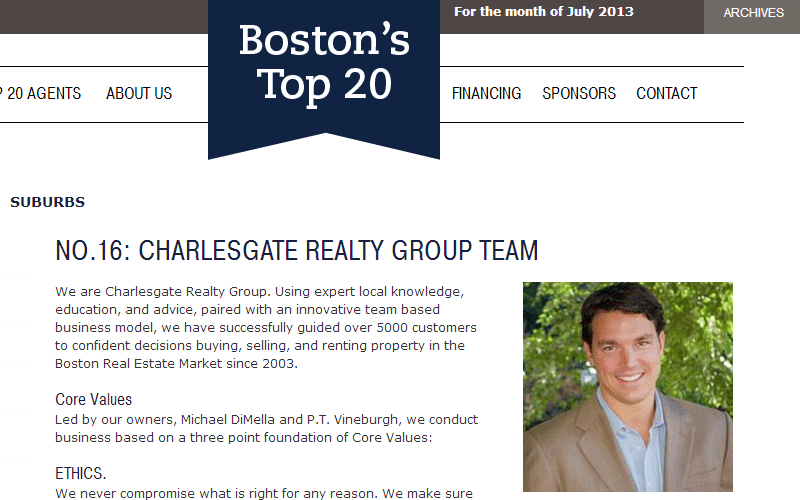 Charlesgate Featured in Boston’s Top 20!